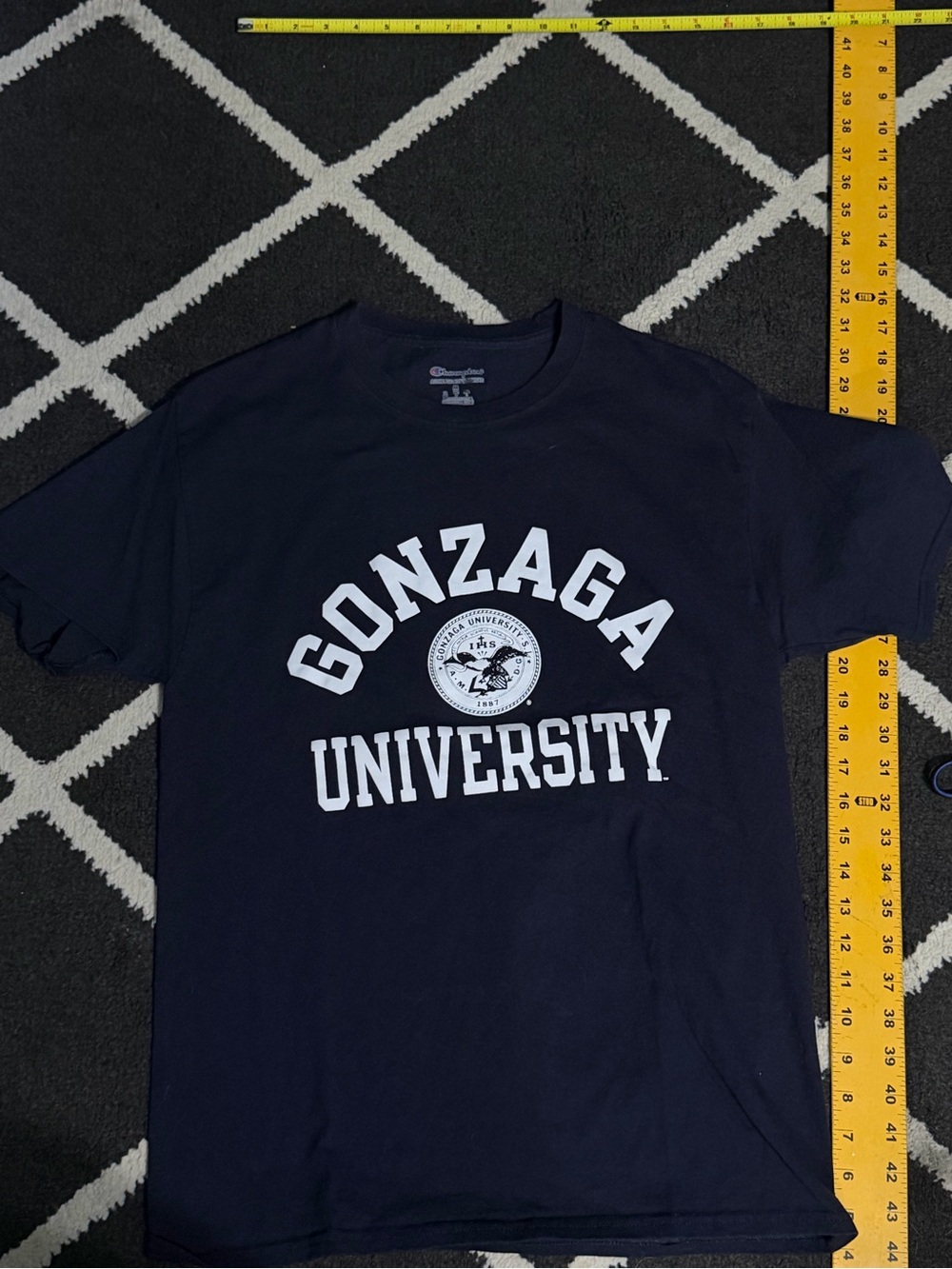 Champion Navy Gonzaga University Graphic Tee